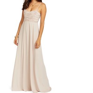 Bonbon adjustable strapless bridesmaid dress